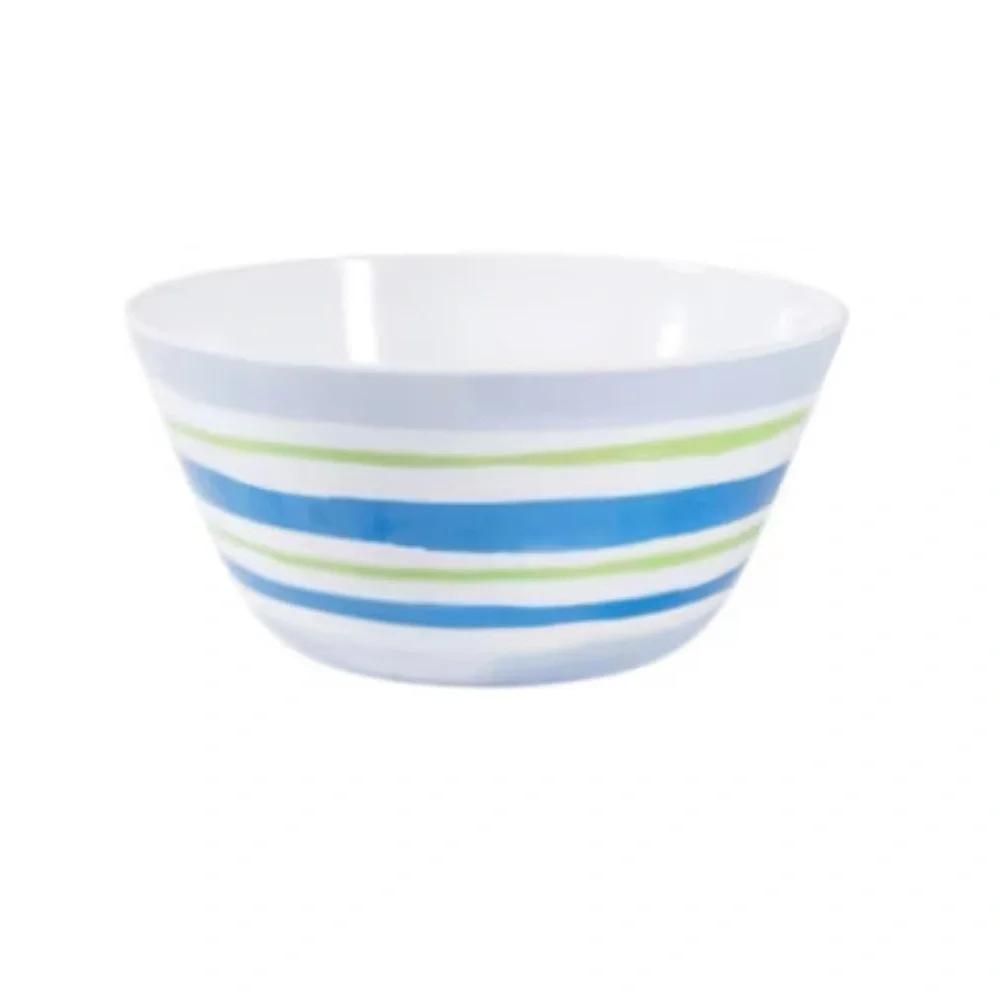 NIB Sur la Table Melamine 4-piece Serving Set w/ Platter, Salad Bowl & Utensils
